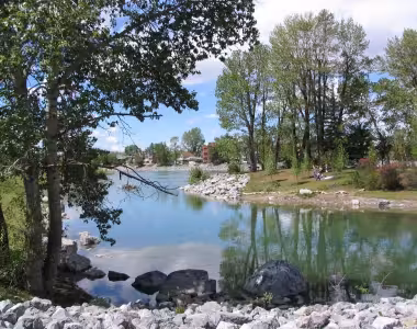 Princes Island Park in Calgary