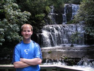 Me (Ryan Hellyer) in front of the Purakenui falls