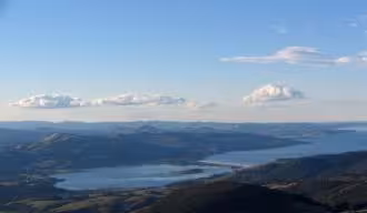 Waitati from the top of Mount Cargill