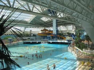 The wave pool in the West Edmonton Mall.