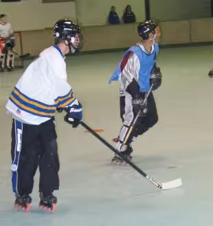Ryan Hellyer (me) with the orange wheels. Vincent Giblin in the background.