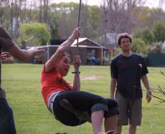 Jane Soper on swing #1