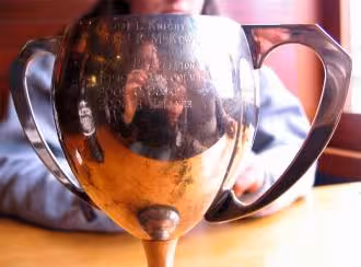 Ryan Hellyer’s badminton championship cup