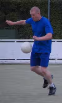 Matt Rooney levitating the ball