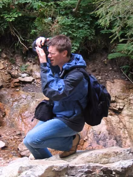 Fabian shooting a small stream