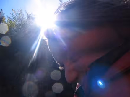 Sarah got even wetter than my camera