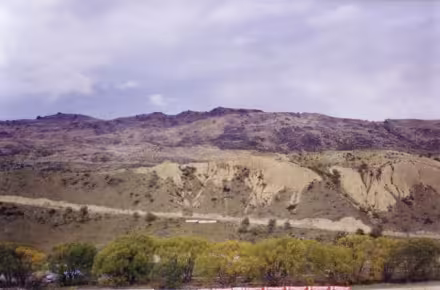 There is a steep climb to the top of the hill