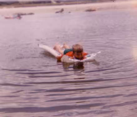 Lilo'ing on the Tokomariro river