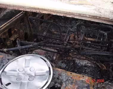 Burnt car photos