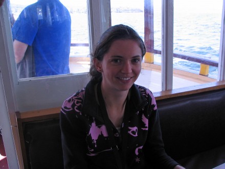 Vicki on the water in Hobart