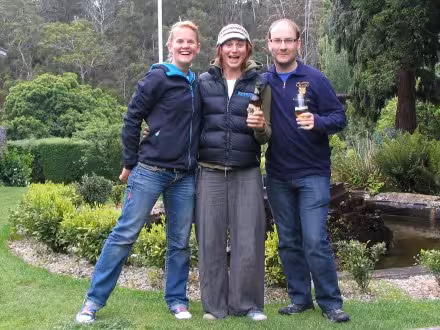 From left: Jenel Bode, Susan Green and me