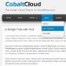 CobaltCloud theme for WP.com