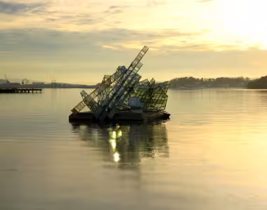 Crazy water sculpture