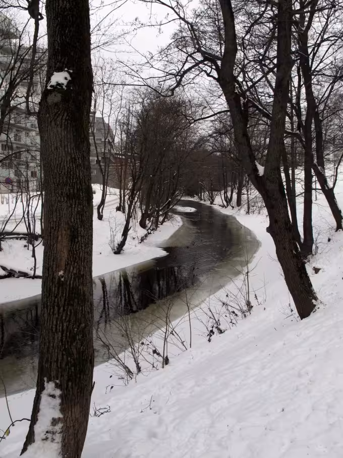 Snow in Oslo, Norway