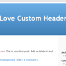 New custom headers and backgrounds