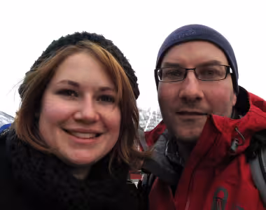 Harriet and I in Tromsø