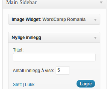 First and last widget classes