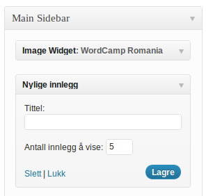 First and last widget classes