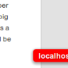Know when you are on localhost!