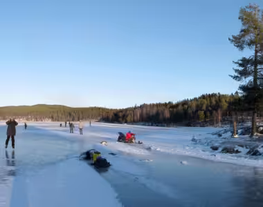 Skating on Sognsvann