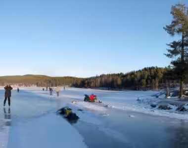 Skating on Sognsvann