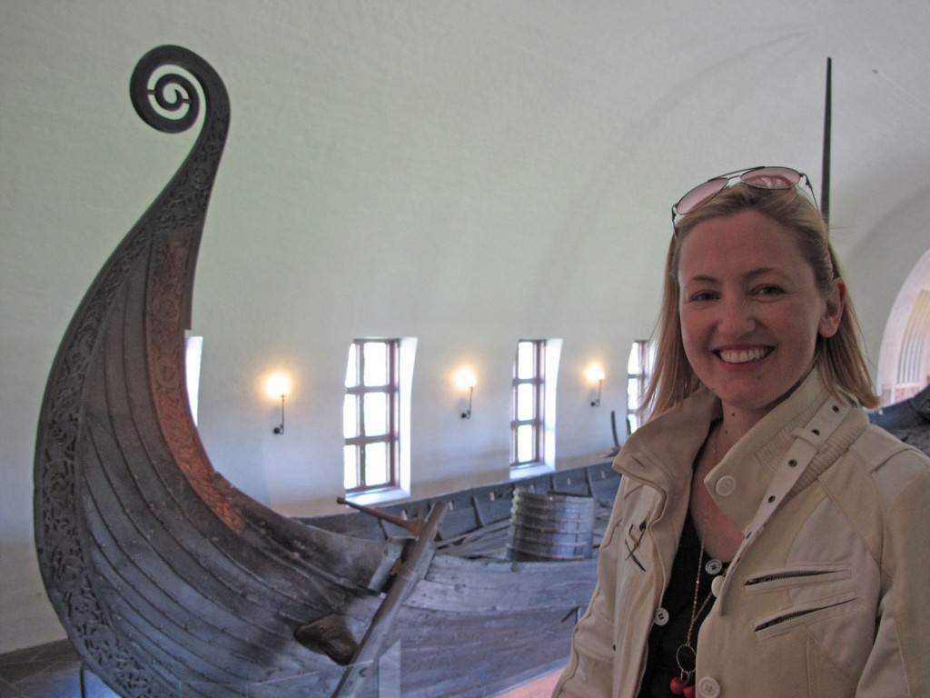 Anita at the Viking museum
