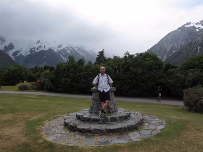 Ryan Hellyer at Mount Cook