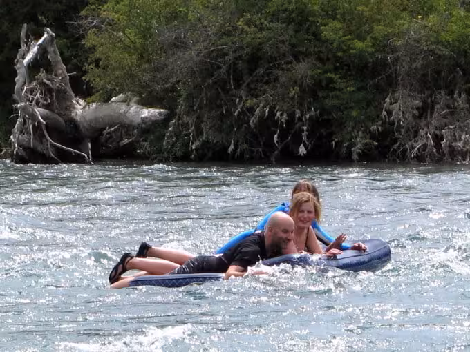 Rafting with Melissa and Ashley