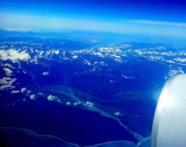 Southern Alps from the sky