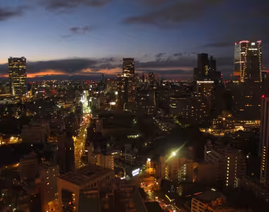 Tokyo city at night