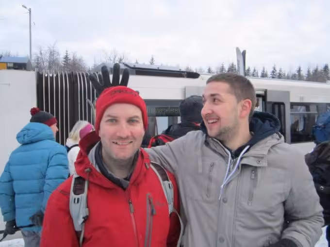 Ryan Hellyer and Boban at Korketrekkeren