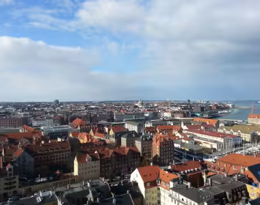 View of København from on top of Vor Frelsers Kirke