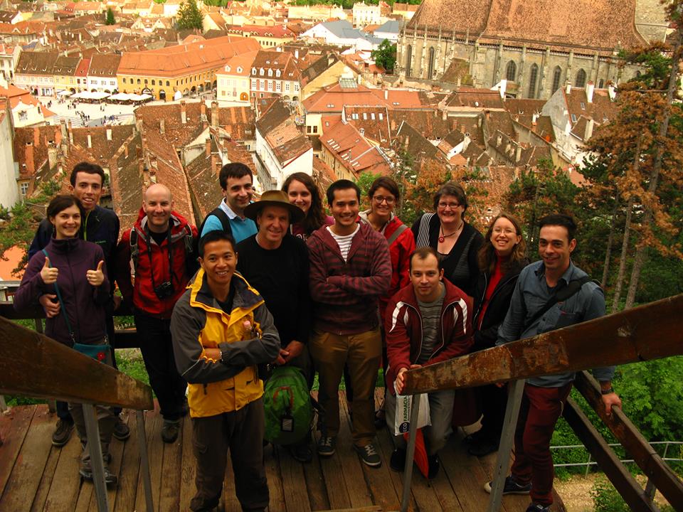 The Brasov walking tour group photo