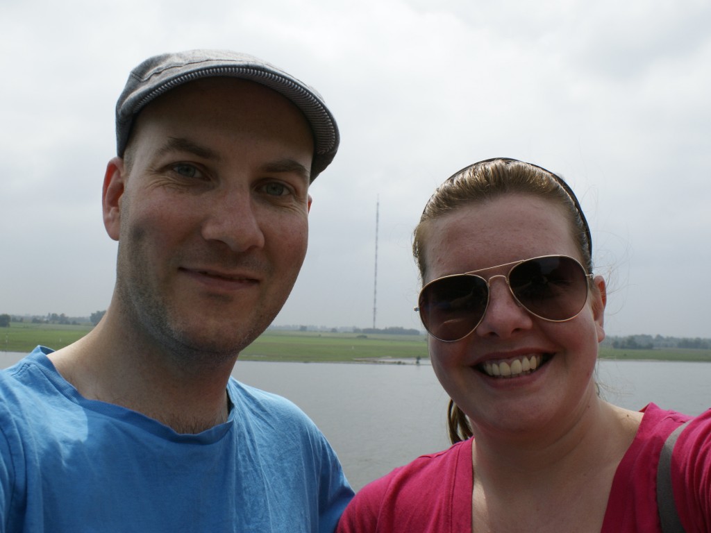 Ryan Hellyer (me) and Steffi beside the Rhine river