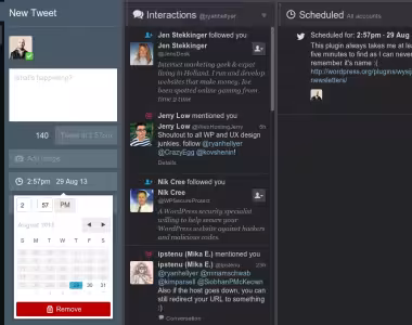 TweetDeck schedule