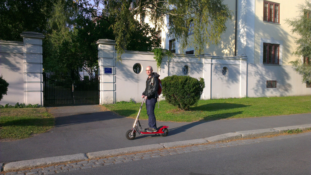 Me on the scooter