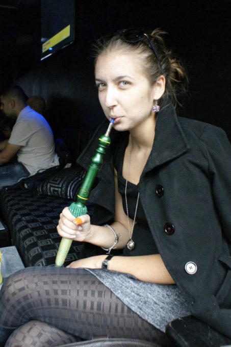 Ivelina with Shisha pipe