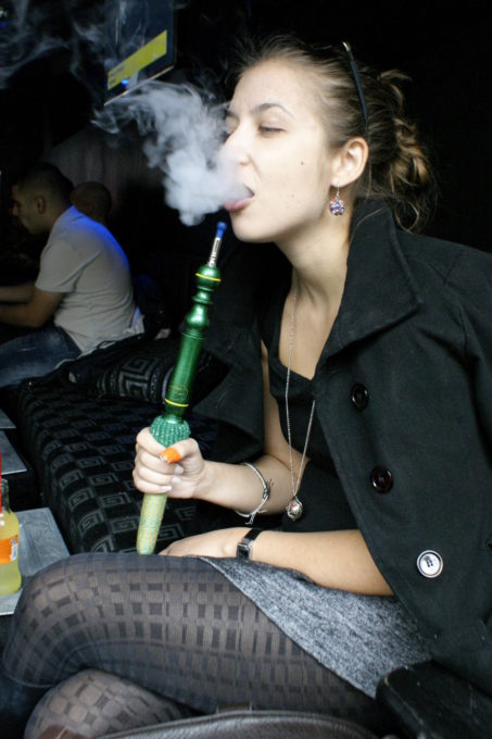 Ivelina with Shisha pipe