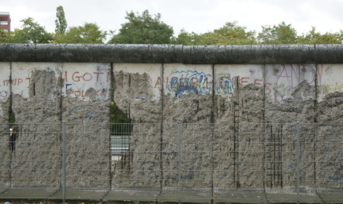 Berlin wall line