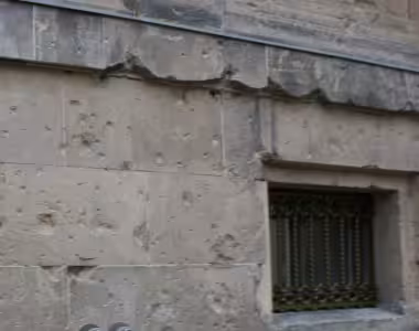 Bullet holes in Berlin