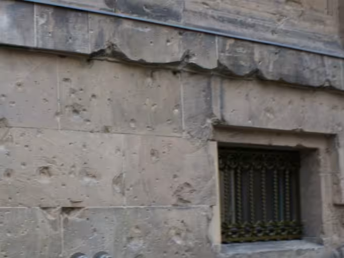 Bullet holes in Berlin