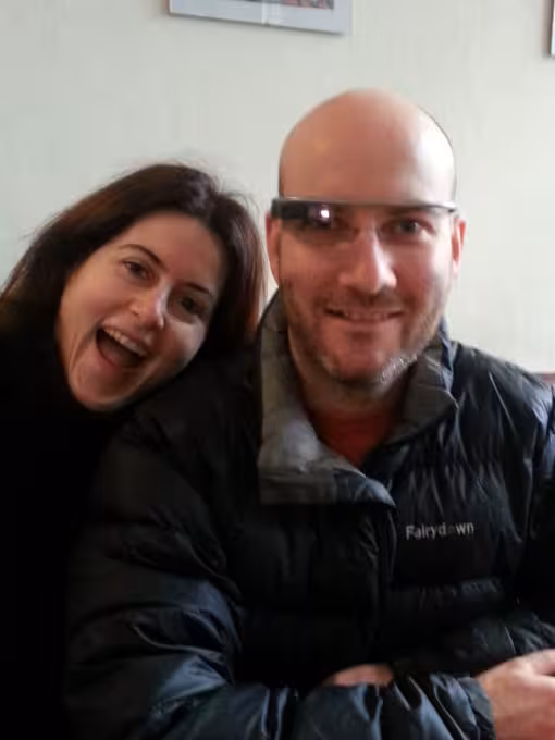 Me trying out Google Glass for the first time