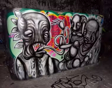 Artwork at Bärenquell brewery