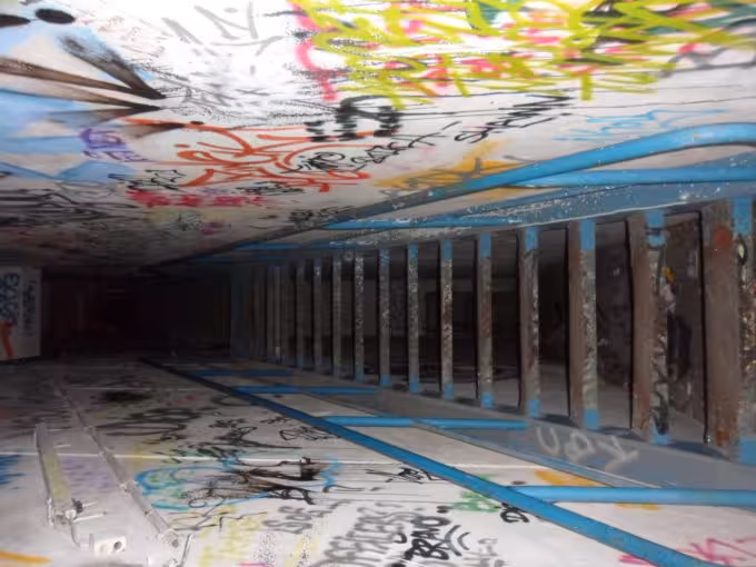 Graffiti at Bärenquell brewery in Berlin