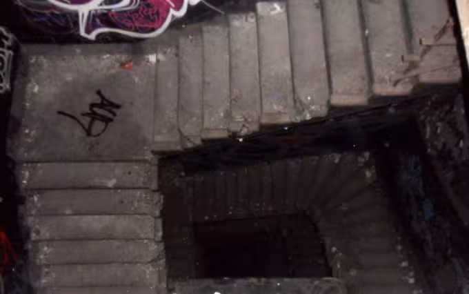 Stairs in Bärenquell brewery in Berlin. Photo from Hannah.