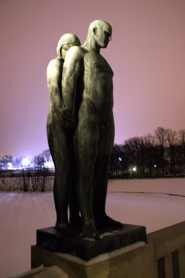 Frogner park statue in Oslo, Norway