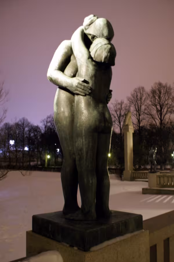 Frogner park statue in Oslo, Norway