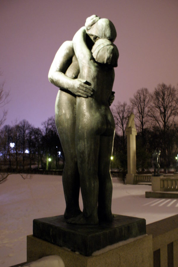 Frogner park statue in Oslo, Norway
