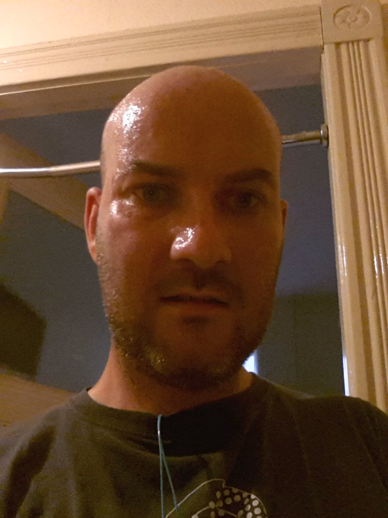 Fat Ryan Hellyer after running