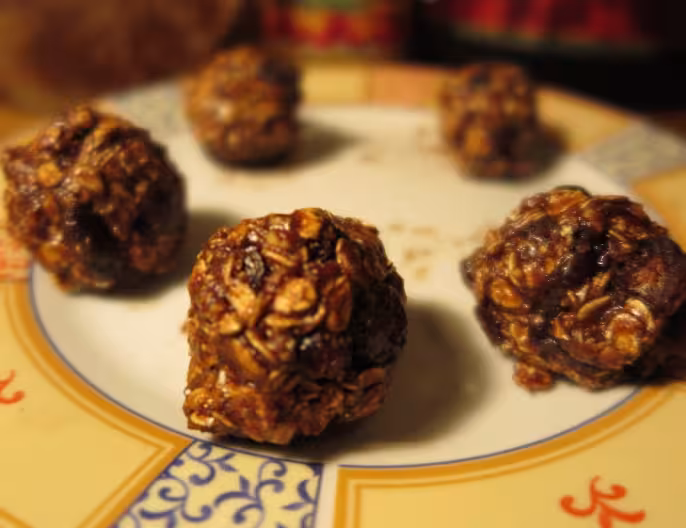 Home made protein balls